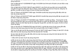 Công văn 2702/UBND-XD hướng dẫn điều chỉnh dự toán xây dựng công trình