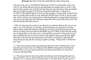 Công văn 5371/BHXH-CSXH hướng dẫn bổ sung về thực hiện trợ cấp hàng tháng