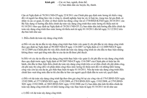 Công văn 4672/UBND-KT1 điều chỉnh dự toán xây dựng theo mức lương tối thiểu mới 01/10/2011 Phú Thọ