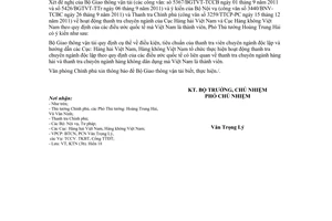 Công văn 9176/VPCP-KTN hoạt động tranh tra chuyên ngành độc lập