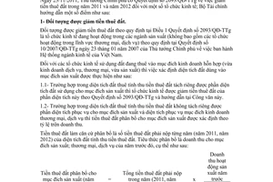 Công văn 17969/BTC-QLCS hướng dẫn Quyết định 2093/QĐ-TTg giảm tiền thuê đất