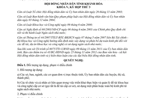 Nghị quyết 19/2011/NQ-HĐND chi chế độ hỗ trợ kinh phí đề tài khoa học công nghệ Khánh Hòa