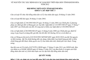 Nghị quyết 28/NQ-HĐND năm 2011 nguyên tắc xác định giá đất trên địa bàn tỉnh