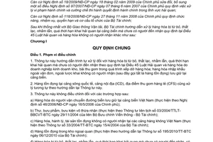 Thông tư 179/2011/TT-BTC hướng dẫn xử lý hàng hóa bị từ bỏ, thất lạc, nhầm lẫn