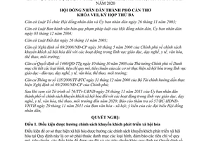 Nghị quyết 17/2011/NQ-HĐND chính sách khuyến khích xã hội hóa lĩnh vực giáo dục