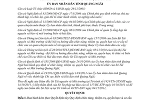 Quyết định 28/2011/QĐ-UBNDchức năng nhiệm vụ quyền hạn cơ cấu Chi cục Biển