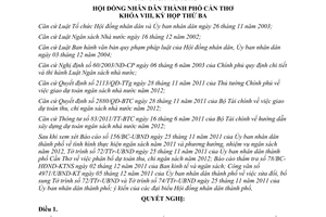 Nghị quyết số 14/NQ-HĐND quyết định dự toán thu chi ngân sách phân bổ dự toán ngân sách 2012 2011