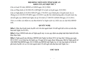 Nghị quyết 29/2011/NQ-HĐND mức thu lệ phí trước bạ ô tô chở người