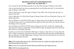 Nghị quyết 58/2011/NQ-HĐND8 chính sách thu hút chế độ hỗ trợ đào tạo phát triển