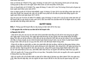 Nghị quyết 38/2011/NQ-HĐND Kế hoạch đầu tư xây dựng cơ bản 2012 Tây Ninh