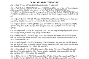 Quyết định 2286/QĐ-UBND 2011 Quy hoạch phát triển công nghiệp Bắc Kạn