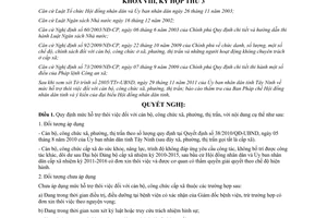 Nghị quyết 49/2011/NQ-HĐND mức hỗ trợ thôi việc cán bộ, công chức xã