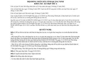 Nghị quyết 39/2011/NQ-HĐND hỗ trợ tiền ăn cho đối tượng học sinh bán trú