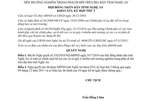 Nghị quyết 32/2011/NQ-HĐND bãi bỏ Nghị quyết 310/2010/NQ-HĐND