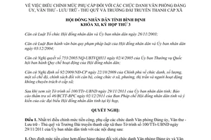 Nghị quyết 45/2011/NQ-HĐND phụ cấp chức danh văn phòng đảng ủy văn thư Bình Định