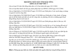 Nghị quyết 35/2011/NQ-HĐND phát triển nguồn nhân lực 2012 - 2015 Đắk Nông