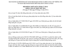 Nghị quyết 14/2011/NQ-HĐND lệ phí đăng ký giao dịch bảo đảm