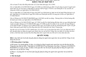 Nghị quyết 21/2011/NQ-HĐND lệ phí cấp giấy phép lao động người nước ngoài làm việc tại Sóc Trăng