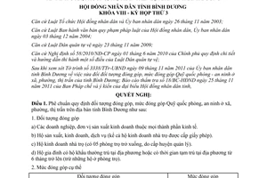 Nghị quyết 63/2011/NQ-HĐND8 quy định đối tượng đóng góp mức đóng góp Quỹ