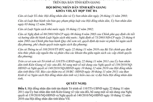 Nghị quyết 30/2011/NQ-HĐND phân cấp nguồn thu nhiệm vụ chi đối với ngân sách