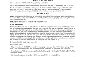 Nghị quyết 28/2011/NQ-HĐND kế hoạch phát triển kinh tế xã hội 2012 Đắk Nông