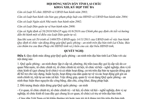 Nghị quyết 32/2011/NQ-HĐND quy định mức đóng góp quỹ quốc phòng - an ninh