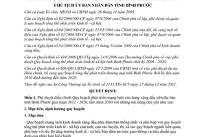 Quyết định 2924/QĐ-UBND 2011 quy hoạch mạng lưới cửa hàng xăng dầu Bình Phước