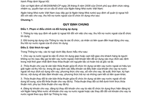 Thông tư 45/2011/TT-NHNN quản lý ngoại hối đối với việc cho vay