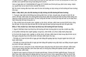 Thông tư 199/2011/TT-BTC bồi dưỡng và cấp chứng chỉ bồi dưỡng kế toán trưởng