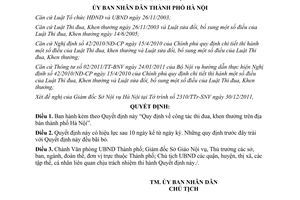 Quyết định 54/2011/QĐ-UBND công tác thi đua, khen thưởng