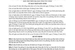 Quyết định 58/2011/QĐ-UBND mức hỗ trợ tham gia Bảo hiểm xã hội tự nguyện