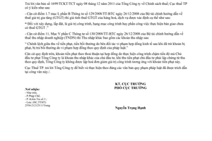 Công văn 392/CT-TTHT chính sách thuế