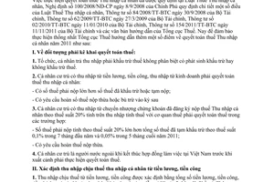 Công văn 230/TCT-TNCN hướng dẫn quyết toán thuế thu nhập cá nhân