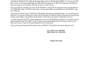 Công văn 238/TCHQ-TXNK giải quyết khiếu nại trị giá tính thuế