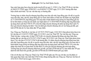 Công văn 565/CT-TTHT thuế thu nhập cá nhân chuyển nhượng bất động sản