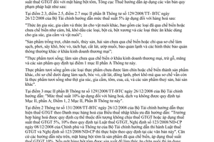 Công văn 232/TCT-CS thuế giá trị gia tăng mặt hàng bột tôm