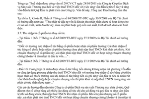 Công văn 284/TCT-TNCN thuế thu nhập cá nhân