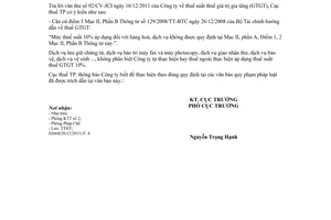 Công văn 60/CT-TTHT thuế suất thuế giá trị gia tăng