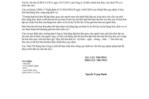 Công văn 104/CT-TTHT điều chỉnh hoá đơn