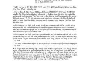 Công văn 105/CT-TTHT thuế nhà thầu