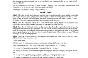 Quyết định 01/QĐ-BKHĐT rà soát danh sách doanh nghiệp