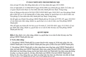 Quyết định 01/2012/QĐ-UBND vị trí, chức năng, nhiệm vụ, quyền hạn