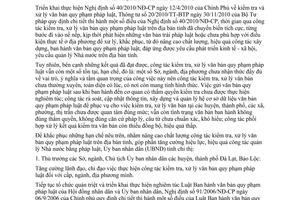 Chỉ thị 01/2012/CT-UBND kiểm tra xử lý văn bản pháp luật Lâm Đồng