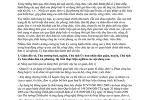 Chỉ thị 01/2012/CT-UBND chấn chỉnh lề lối làm việc nâng cao ý thức trách nhiệm