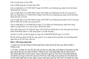 Thông tư 02/2012/TT-BTC chế độ thu, nộp, quản lý và sử dụng lệ phí