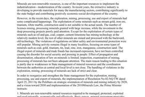 Directive No. 02/CT-TTg on enhancing the state management for exploration