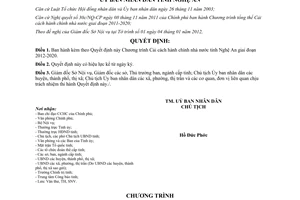 Quyết định 74/QĐ-UBND năm 2012 Chương trình Cải cách hành chính Nhà nước Nghệ An 2012 2020