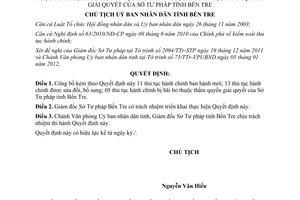 Quyết định 33/QĐ-UBND công bố thủ tục hành chính mới; sửa đổi