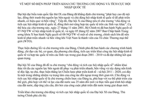 Chỉ thị 01/CT-TTg  biện pháp triển khai chủ trương chủ động và tích cực