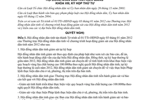 Nghị quyết 37/2012/NQ-HĐND chương trình hoạt động giám sát của Hội đồng nhân dân
